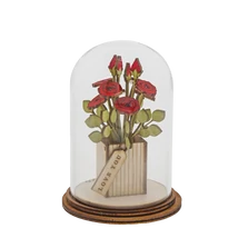Love You Flower Figurine / Szeretlek Virág Szobor/ Tiny Town