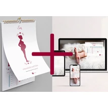 Várandós naptár Alap+Háttérkép csomag mockup