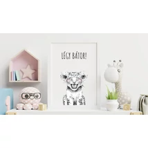 Légy bátor - oroszlánkölyök letölthető poszter mockup